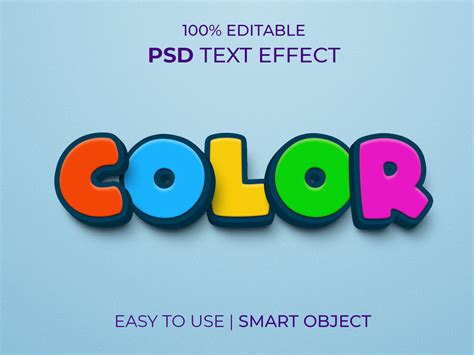 color text effect  himel gfx  dribbble