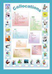 collocations worksheets