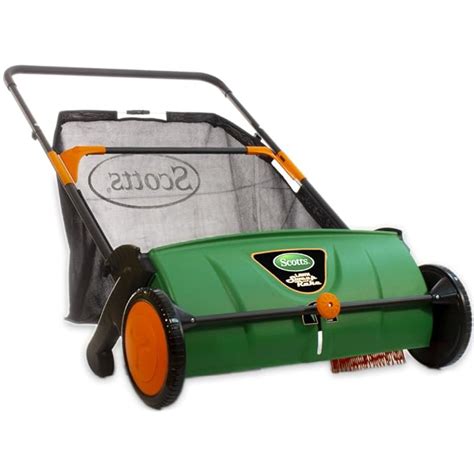 scotts lsws push lawn sweeper   sweeping width  bushel collection bag amazonco