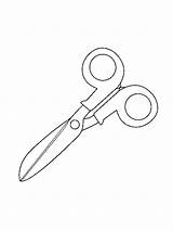 Coloring Shears Scissors sketch template