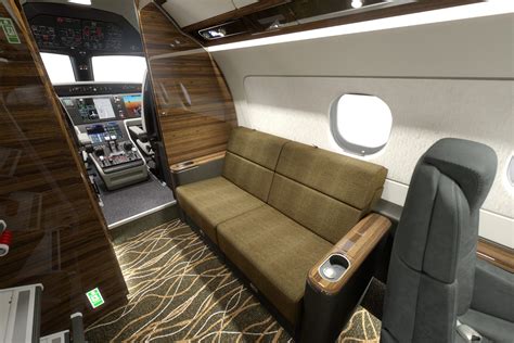 embraer praetor 500 private jet interior flexjet