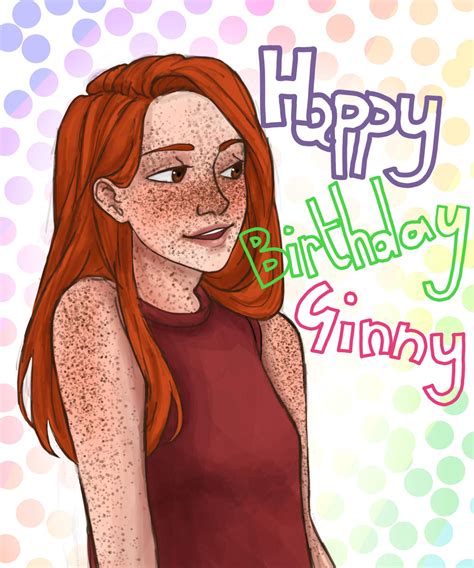 happy birthday ginny weasley  elzbun  deviantart