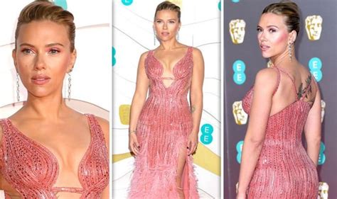 Scarlett Johansson Spills Out Of Boob Baring Gown As Her Curves Steal
