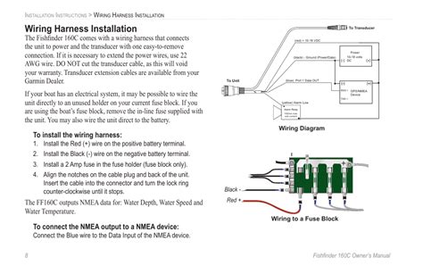 garmin  fishfinder wiring diagram