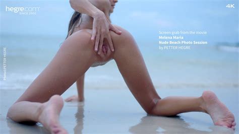 melena maria nude beach photo session
