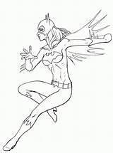 Coloring Batgirl Pages Popular Print sketch template