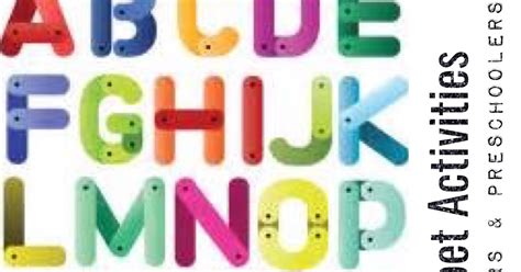 alphabet activities  toddlers preschoolers
