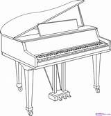 Piano Getdrawings Harpsichord Drawing sketch template