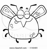 Mosquito Chubby Clipart Cartoon Drunk Surprised Cory Thoman Outlined Coloring Vector Royalty Mosquitoes Grinning Bored Sad Smiling Clip Clipartof sketch template