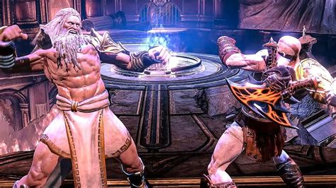 god  war  remastered kratos  zeus pelea final en espanol youtube