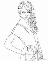 Swift Taylor Coloring Pages Printable Singer Singers Famous Hellokids Desenhos Para Colouring Colorir Color People Sheets Pintar Print Book Adult sketch template