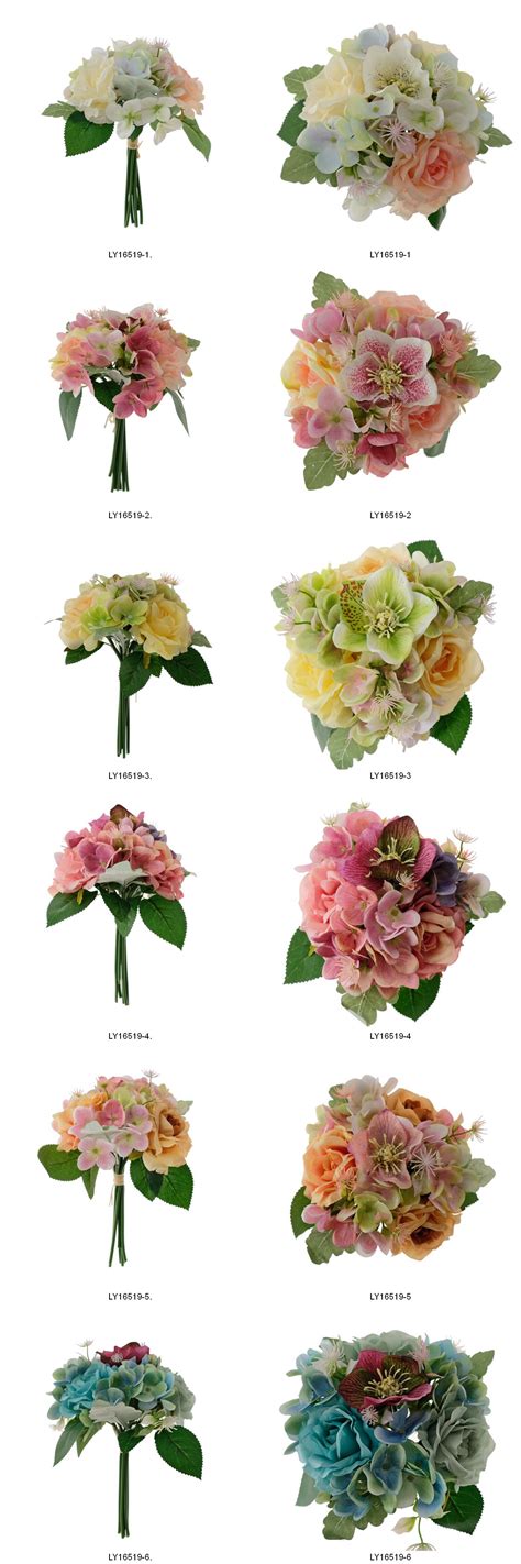 27 rose hydrangea christmas rose mixed bouquet ly16519