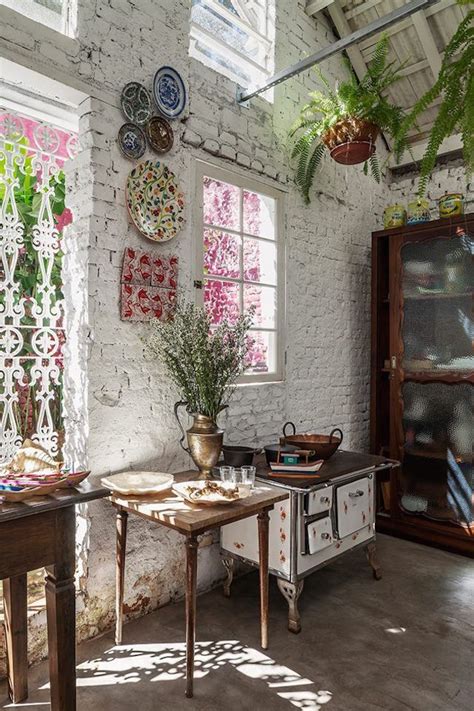 colorful boho chic kitchen design ideas interior god