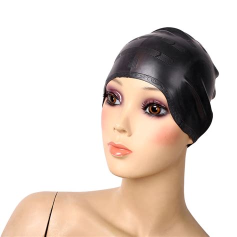 Ear Protection Silicone Swimming Cap Waterproof Long Hair Swim Hat