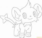 Shinx Coloring Pages Pokemon Lineart Luxray Color Supercoloring Drawing Printable Deviantart Template Coloringpagesonly sketch template