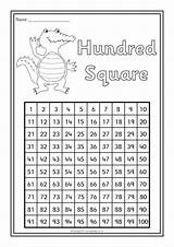 Square Colouring Hundred Sparklebox Sheets sketch template