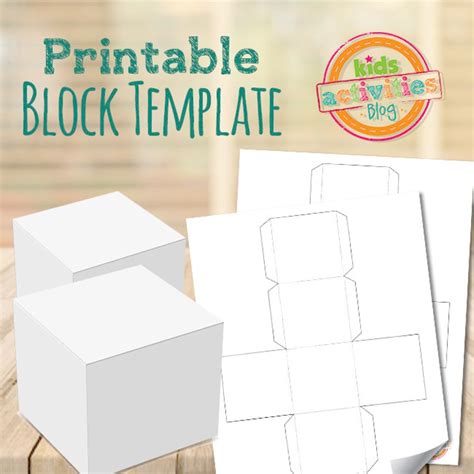 printable block template  kids activities etsy