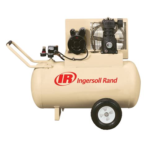 shipping ingersoll rand portable electric air compressor  hp  gallon horizontal