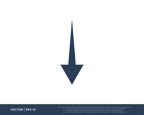 arrow icon vector template symbol  vector art  vecteezy