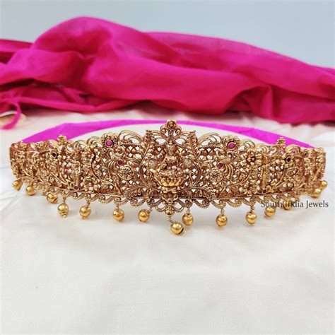traditional lakshmi bridal hip belt south india jewels