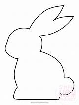 Bunny Template Printable Templates Coloring Easter Rabbit Pages Crafts Simple Kids Printables Easy Colouring Toddlers Simplemomproject Stencil Eggs Cute Craft sketch template