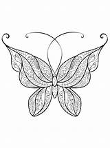 Vlinders Moeilijk Schwer Schmetterlinge Vlinder Malvorlage Ausmalbilder sketch template