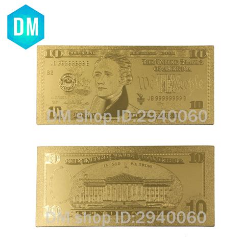 hot koop  goud bankbiljet usd gouden rekeningen plated nep geld  dollar collecties