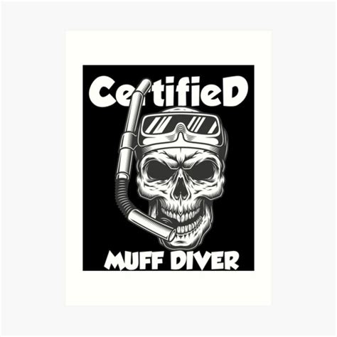 muff diving wall art redbubble