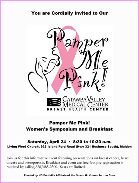 pamper  pink womens symposium breakfast