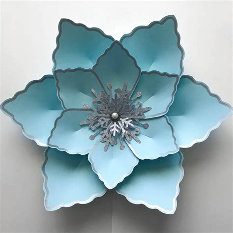 petal  printable paper flowers template instant