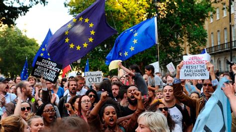 boris johnsons suspension  parliament sparks brexit protests  updates