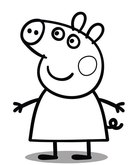pig face coloring page