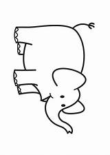 Elephant Coloring Edupics sketch template