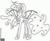 Luna Kucyki Celestia Colorir Ausmalbilder Printable Kolorowanki Daybreaker Kleines Malvorlagen Colorare Mein Kolorowanka Mlp Chrysalis Princesa Pequeno Bujo Tempest Księżniczka sketch template