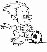 Soccer Kicking Ball Pages Coloring Clipart Kids Boy Library Gif Printables sketch template