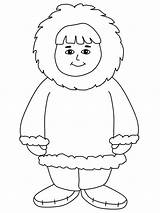 Inuit Eskimo Coloring Pages Boy Printable Print Countries People Template Kids Winter Craft Coloringhome Preschool Drawing Arctic Coloriage Esquimau Sketch sketch template