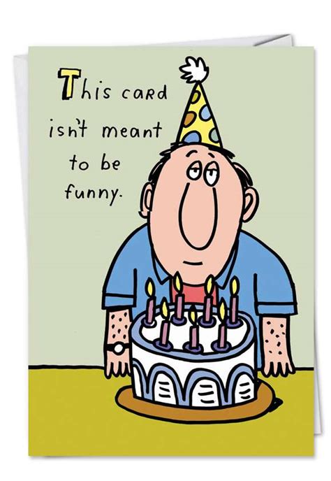 meant   funny hilarious birthday printed card