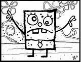 Doodlebob Coloring Pages Template sketch template
