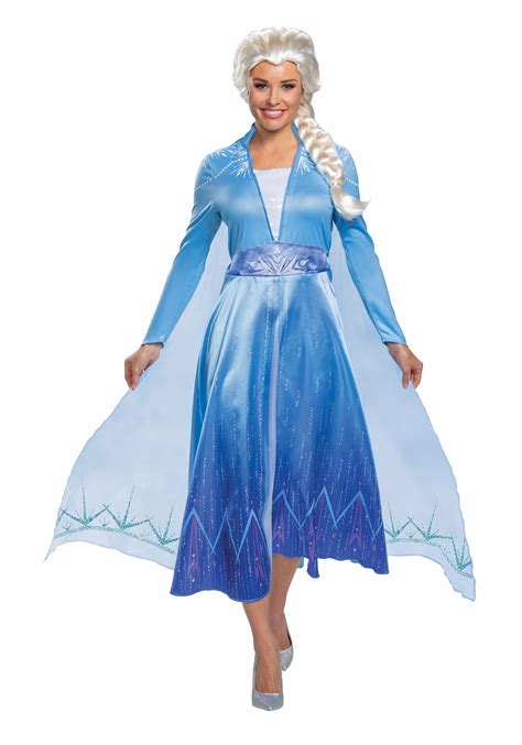 Deluxe Frozen 2 Elsa Costume For Women Elsa Cosplay Costume