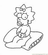 Coloring Pages Simpsons Clown Krusty Printable Kids Related Simpson sketch template