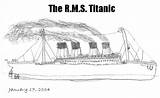 Titanic Rms sketch template