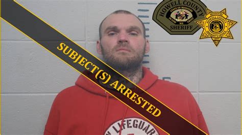 howell county sheriffs department arrest  man  stealing