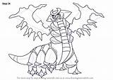 Giratina Pokemon Draw Drawing Legendary Step Cards Learn Tutorials Getdrawings Tutorial Drawingtutorials101 sketch template