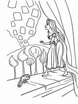 Coloring Window Rapunzel Step Pages Popular sketch template
