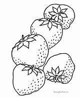 Coloring Strawberry Pages Strawberries Fruit Printable Book Food Color Sheets Fruits Cute Objects Fresh Sheet Colouring Simple Colour Kids Clipart sketch template