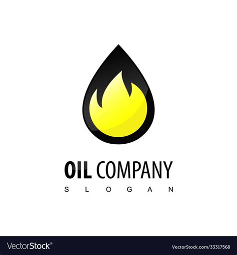 oil company logo royalty  vector image vectorstock