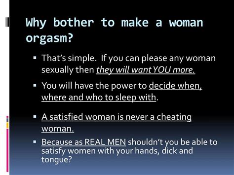 How Make A Woman Orgasm – Telegraph