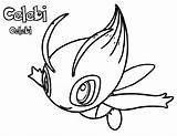 Pokemon Celebi Páginas Legendario Template Pidgeotto Rita sketch template