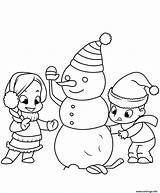 Neige Bonhomme Coloriage Construisent Dessiner Imprimer Snowman Maternelle Reproduire Tulamama Imprimé Fois étape sketch template