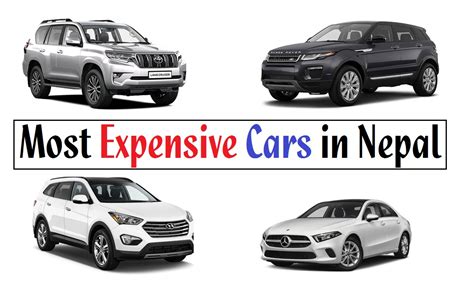 list   expensive cars  nepal brands models  prices